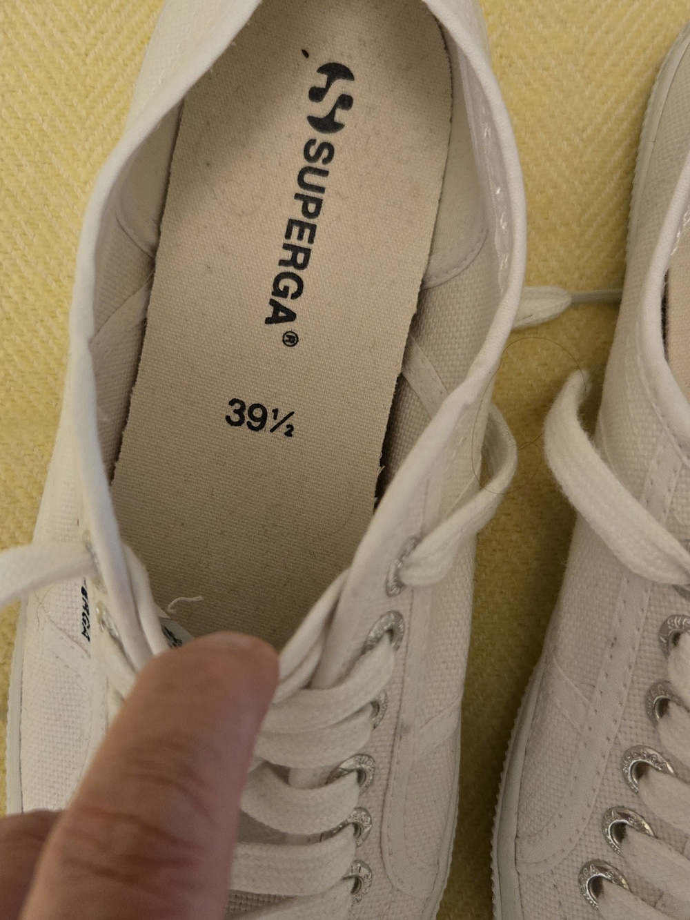 Superga Cotu Women's Classic White Canvas Sneakers - Picture 4 of 6